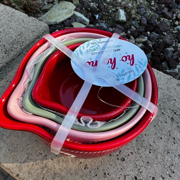 Tabletops unlimited ho ho ho Christmas measuring cups pinkmas pink pastel - Picture 4 of 11